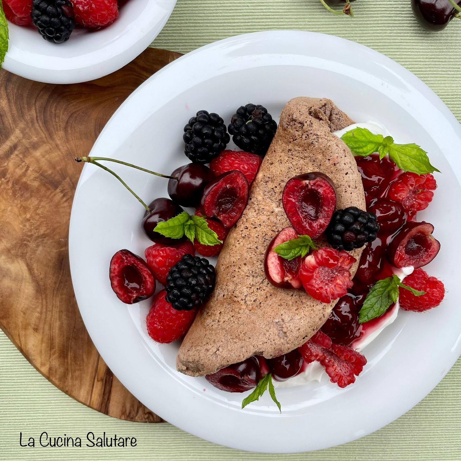 Cocoa pancakes with yogurt and fruit - Healthy Kitchen