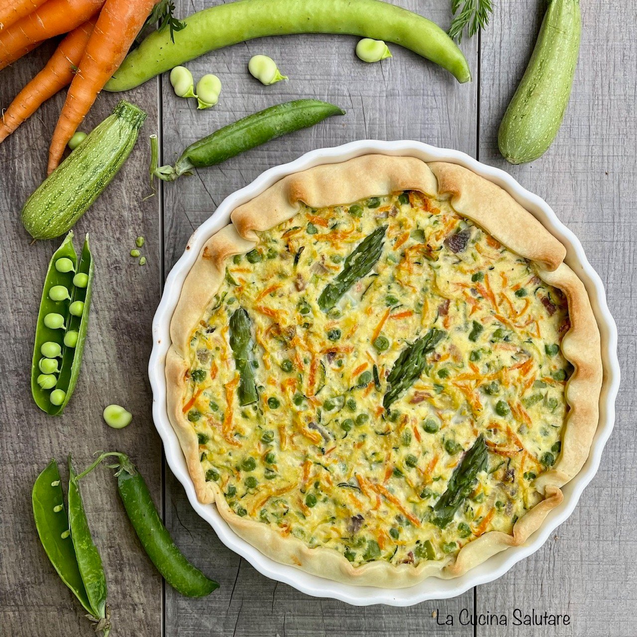 Savory pie with spring vegetables - Healthy Kitchen