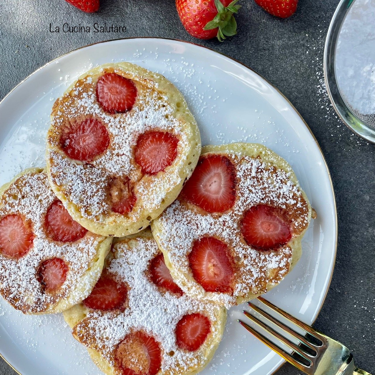 Strawberry Yogurt Pancakes - Healthy Cooking